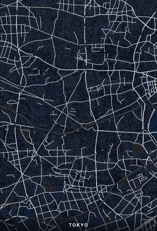Map of Tokyo